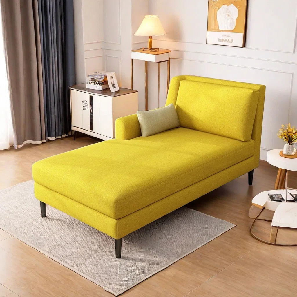 HarmonyFurns Comfortable chaise longue with solid wood - Wayfair Canada | Wayfair North America