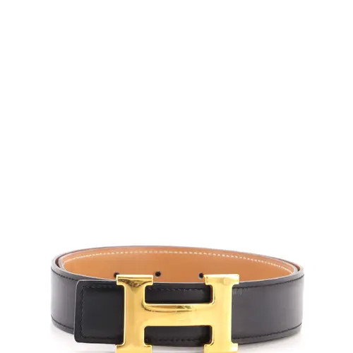 Pre-Owned Hermes Constance Reversible Belt Leather Medium in Black at Nordstrom | Nordstrom