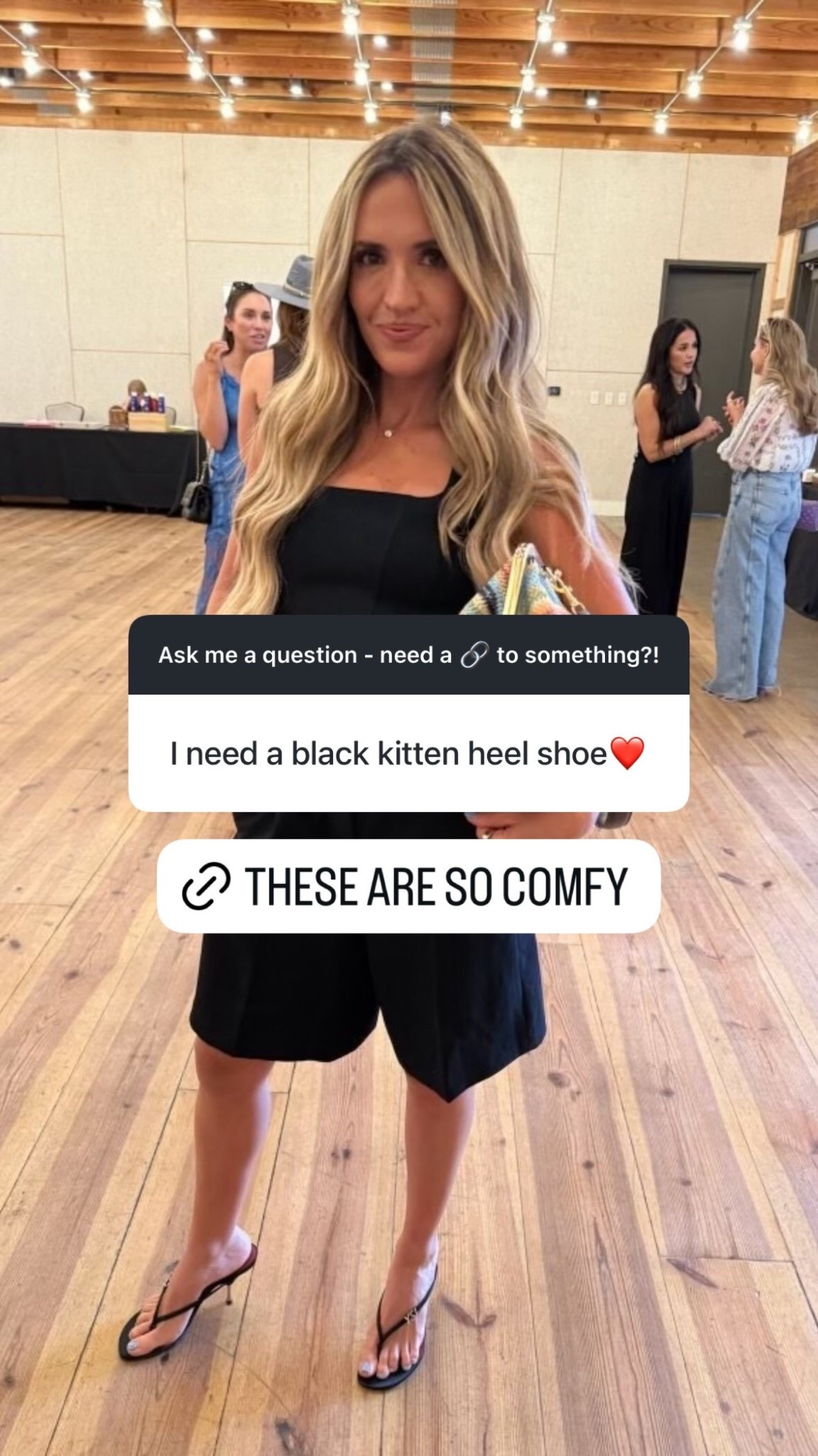 If you are in search of a black heel this one is perfect!

Black heel, kitten heel, every shoe, everyday shoe, trendy fashion