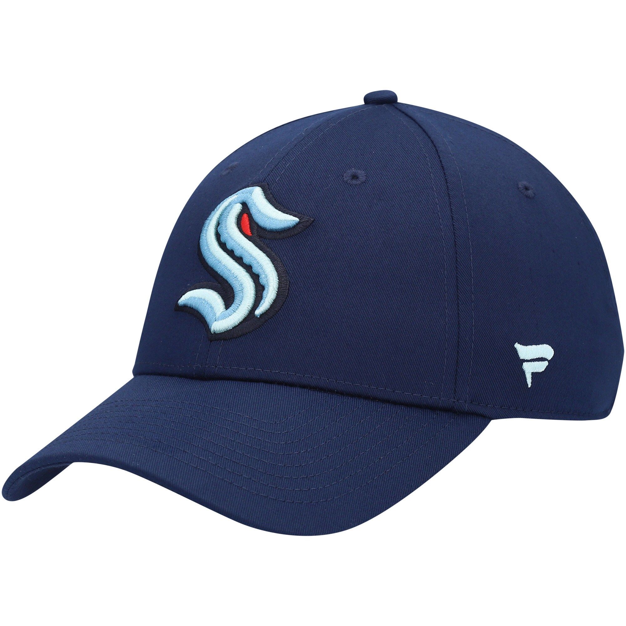 Men's Seattle Kraken Fanatics Branded Deep Sea Blue Core Adjustable Hat | NHL Shop