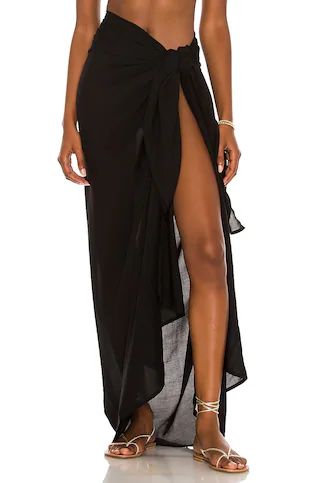 Indah Sarong Skirt in Black from Revolve.com | Revolve Clothing (Global)
