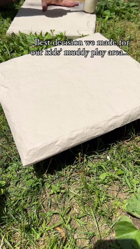 We’ve had this staked resin stepping stones in our backyard for a year, and they’ve been perfect for preventing our kids tracking mud on their trampoline and in the house. 

Lightweight, never shift, and we just use the weed eater around it for maintenance. 



#LTKfindsunder100 #LTKhome #LTKSeasonal