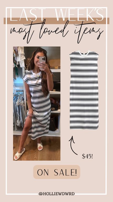 Striped tshirt dress on sale! 

#LTKSaleAlert