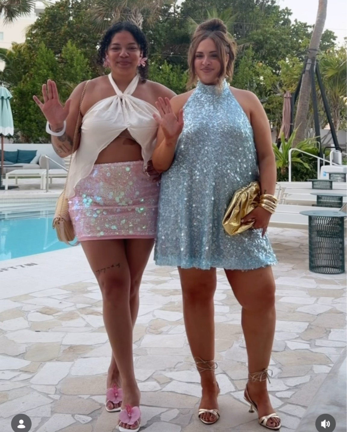Wearing a large