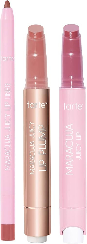 tarte maracuja juicy must-have mauves lip trio – Hydrating Lip Balm, Plumping Gloss & Lip Liner... | Amazon (US)