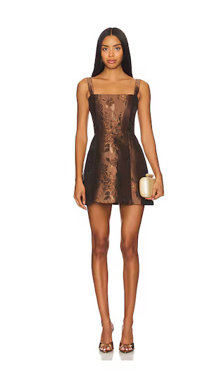 Kimmy Dress in Cocoa Baroque Floral | Revolve Clothing (Global)