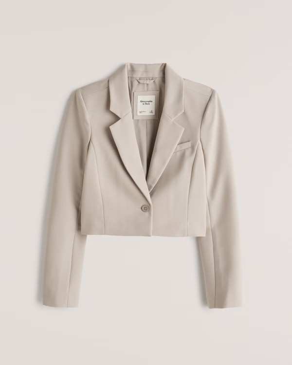 Cropped Blazer | Abercrombie & Fitch (UK)