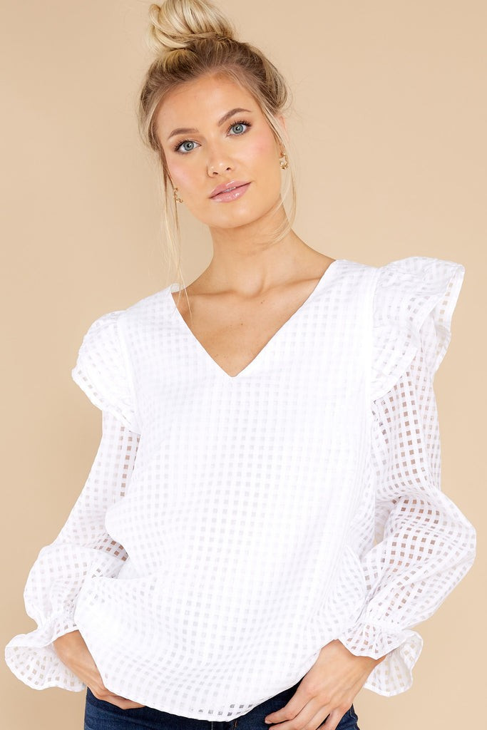 She's Irreplaceable White Top | Red Dress 