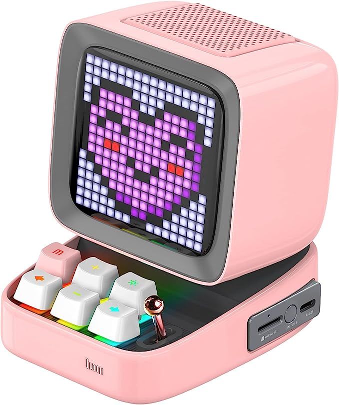 Divoom Ditoo Retro Pixel Art Game Bluetooth Speaker with 16X16 LED App Controlled Front Screen (P... | Amazon (US)