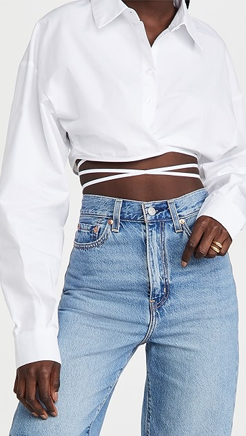 Hideaway Crop Shirt | Shopbop