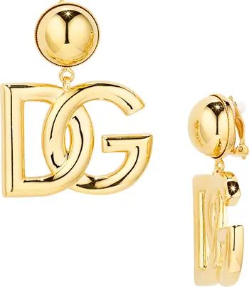 Dolce&Gabbana DG Logo Clip-On Earrings | Nordstrom | Nordstrom