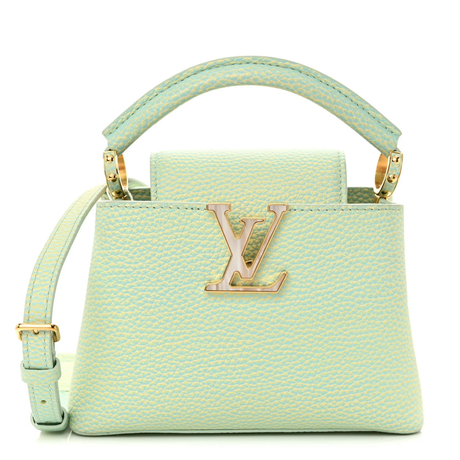 Taurillon Summer Stardust Mini Capucines  Vert D'eau | FASHIONPHILE (US)