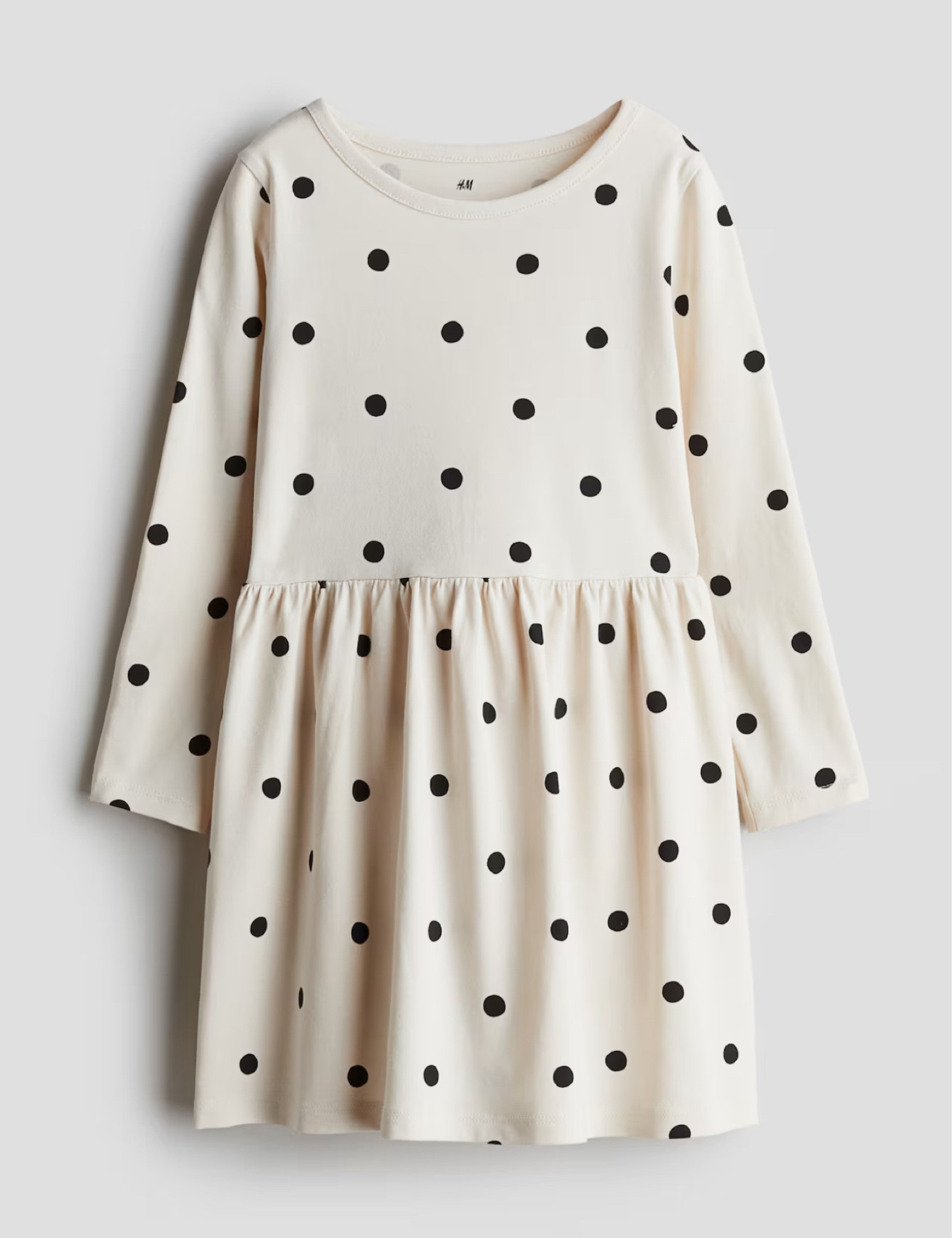 Long sleeve polka dot dresss