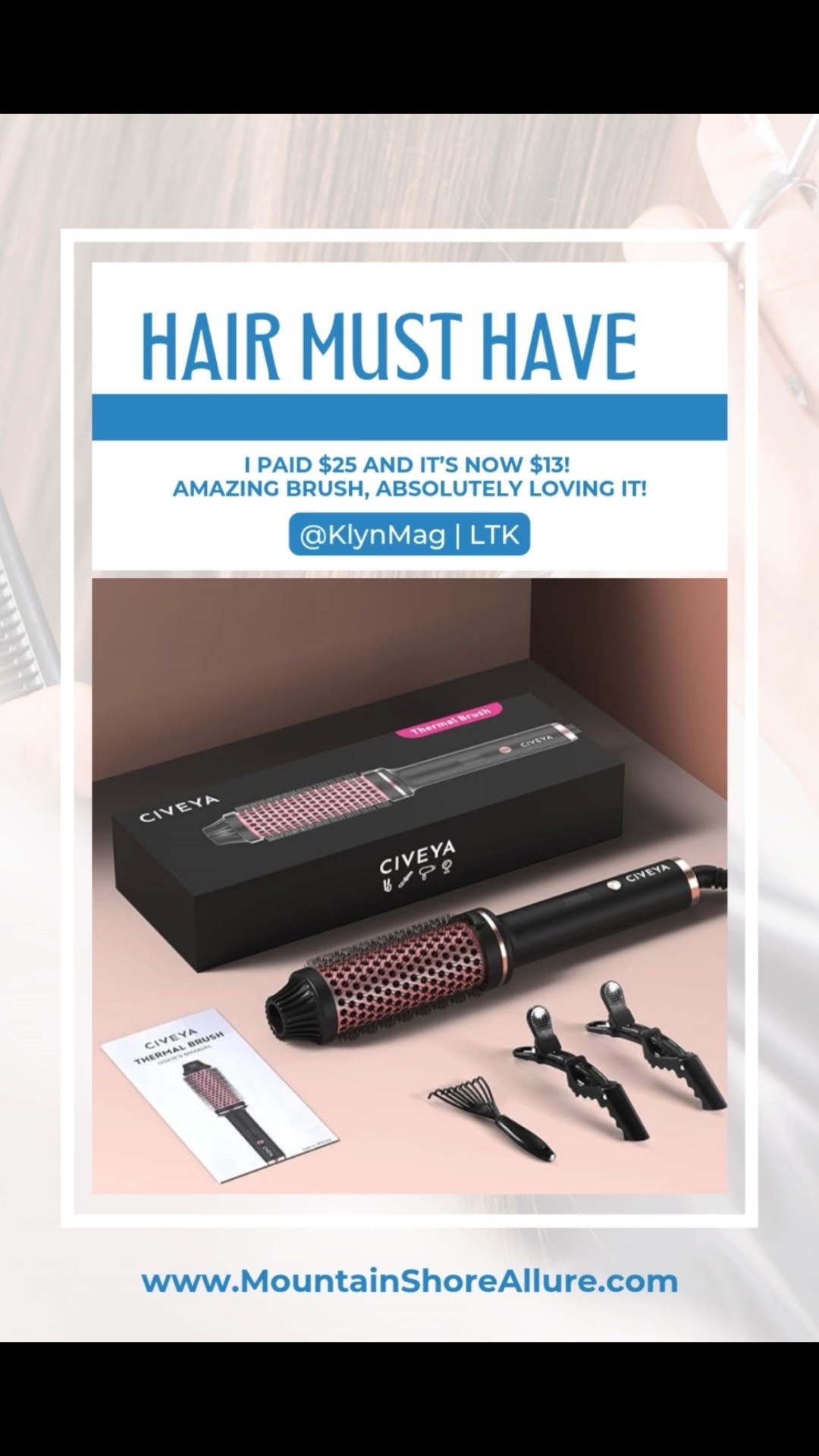 Amazon beauty find alert! This heated brush makes your hair so silky smooth with volume, bounce, and soft curls — all for just $13 right now! Don’t miss it! 💁‍♀️🔥 #AmazonBeautyFinds

#LTKBeauty #LTKFindsUnder50 #LTKGiftGuide