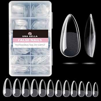 UNA GELLA Almond Fake Nails 216pcs Almond Press on Nails Pre-shape Almond Nails Tips for Full Cov... | Amazon (US)