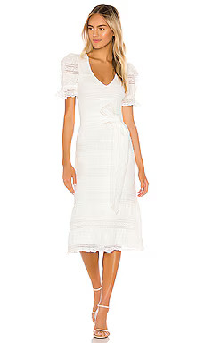 Tularosa Quinn Midi Dress in White from Revolve.com | Revolve Clothing (Global)