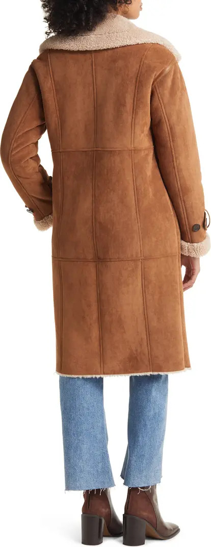 Faux Shearling Longline Coat | Nordstrom