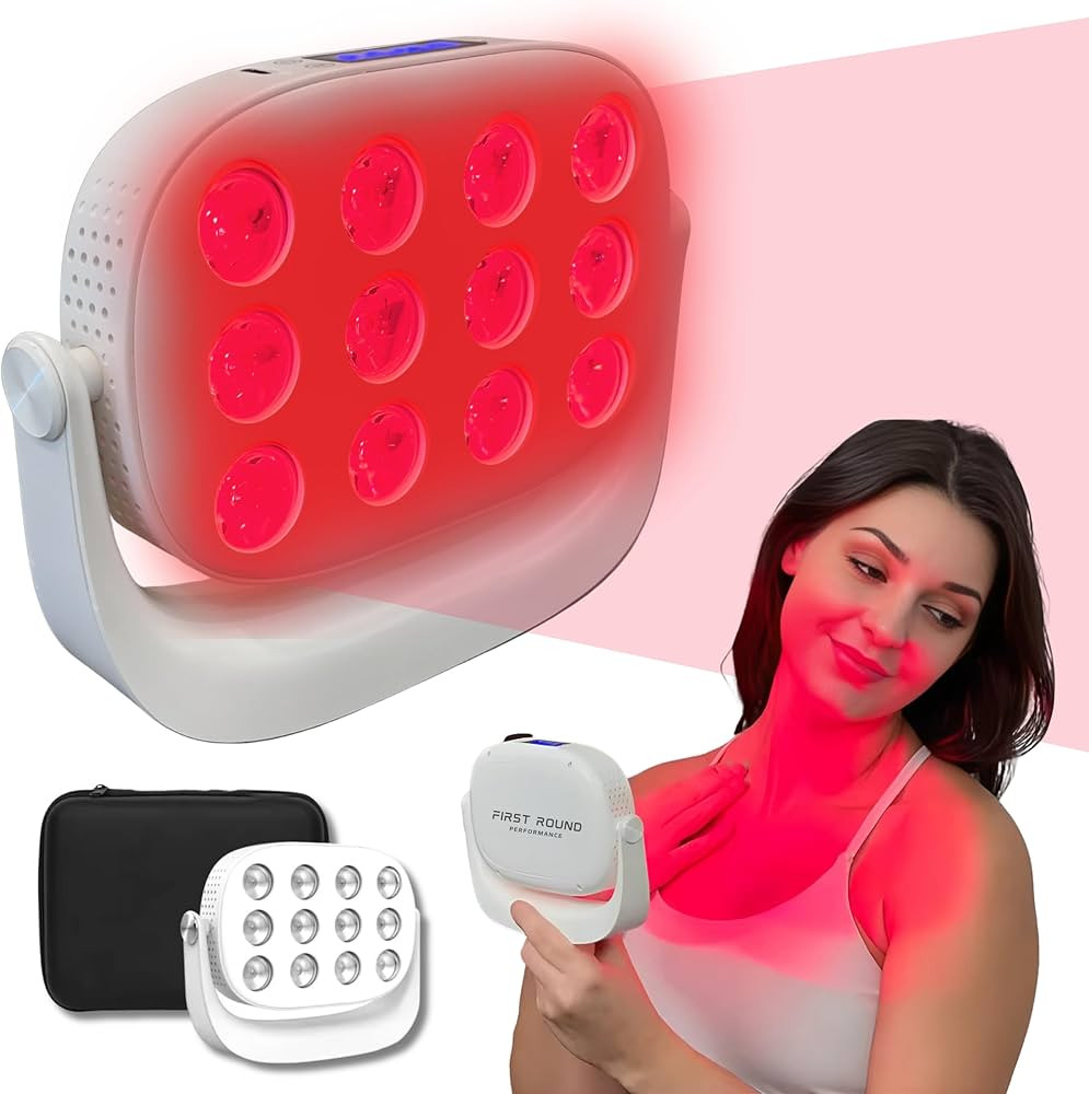 Portable Red Light Therapy Kit for Skin & Sleep (w/ Travel Case) - 650nm Near Infrared (NIR) & 85... | Amazon (US)