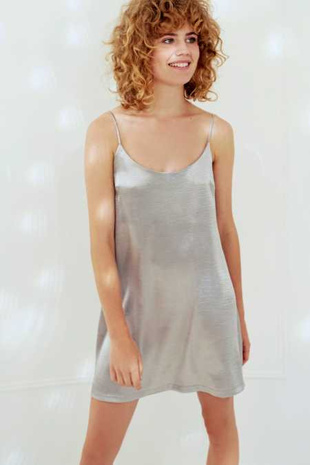 Silence + Noise Satin Shine Mini Slip Dress | Urban Outfitters US