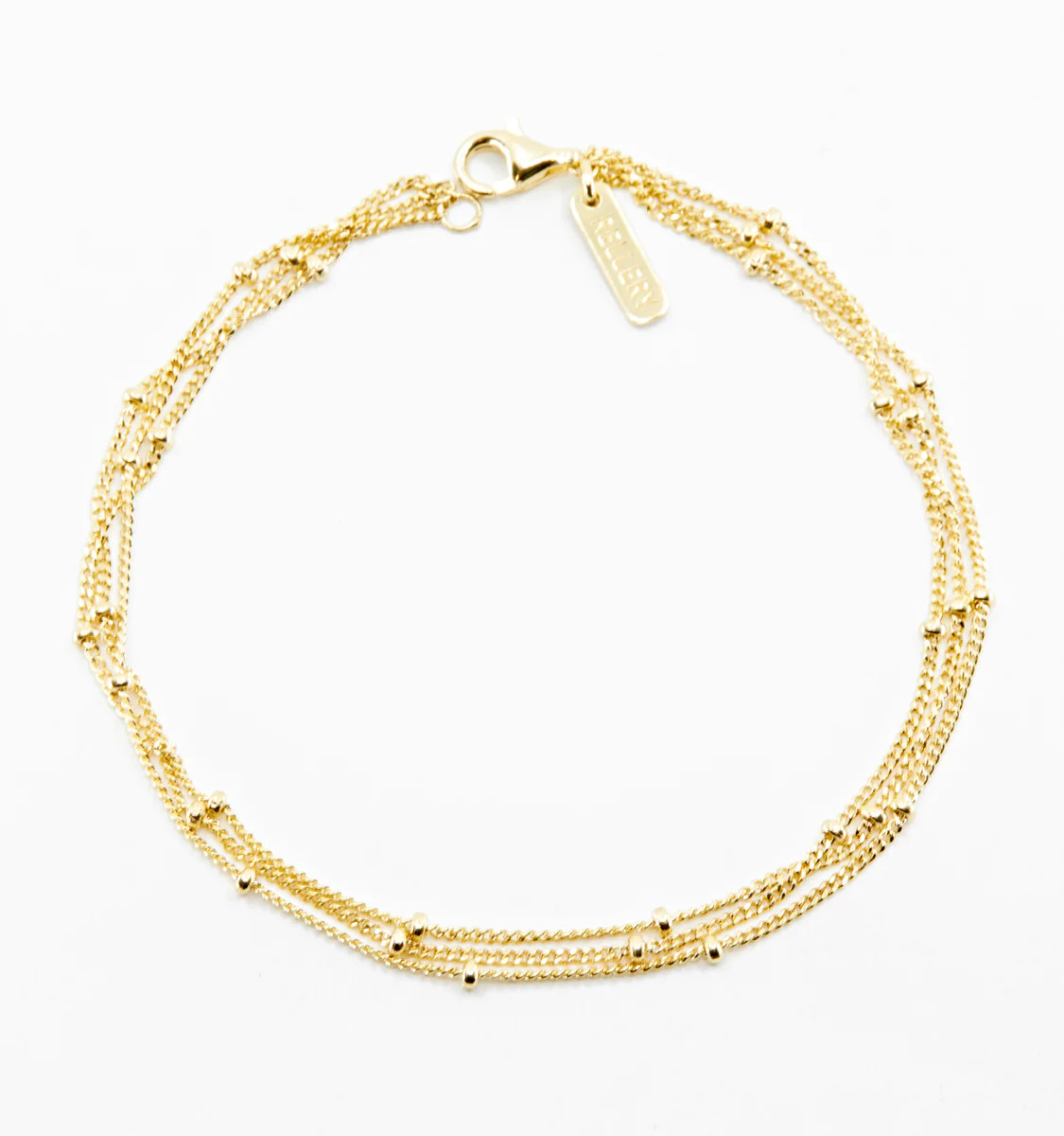 Triple Layered Bracelet With Saturn Beads | Rellery