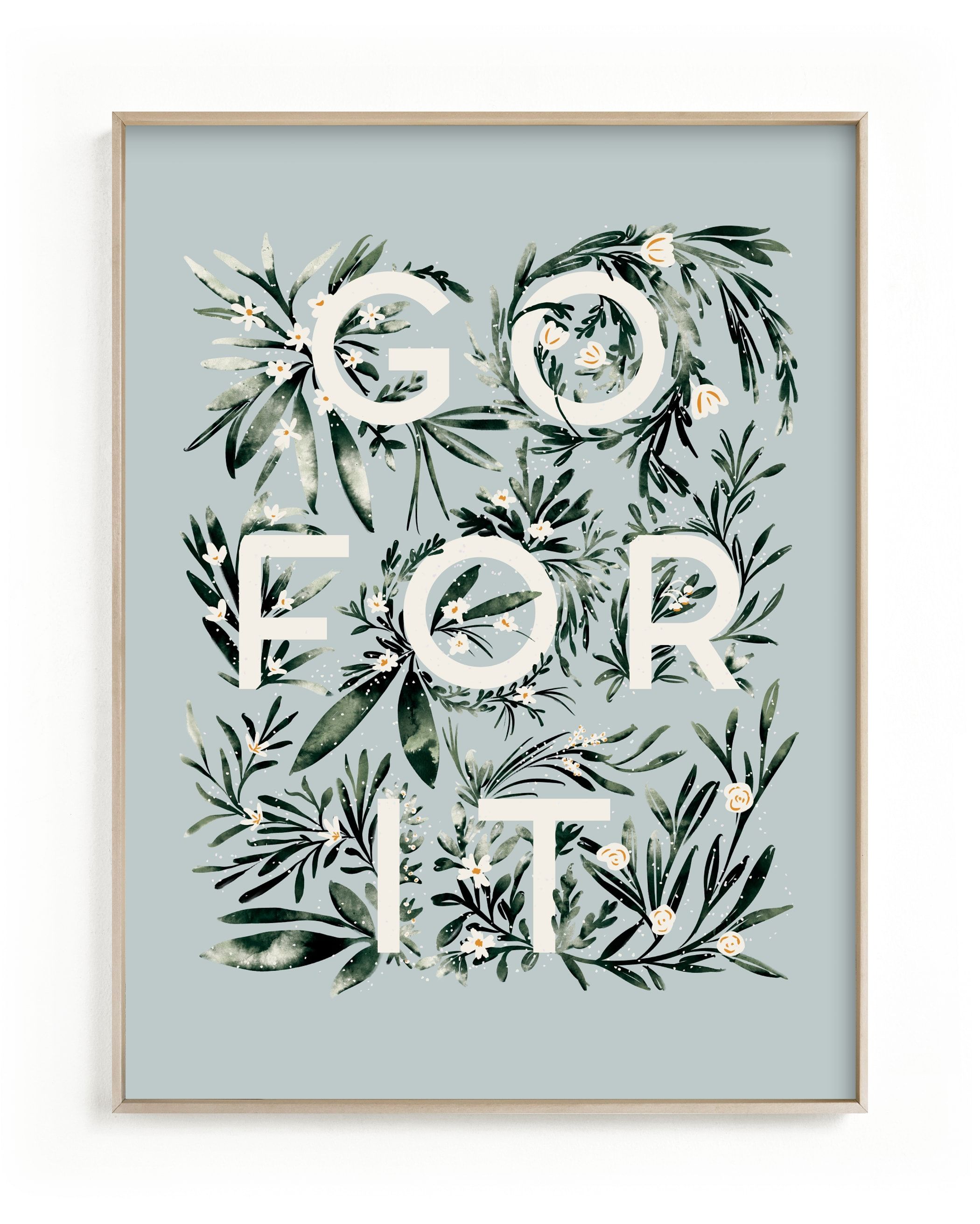 "Go For It" - Mixed Media Limited Edition Art Print by Gwen Bedat. | Minted