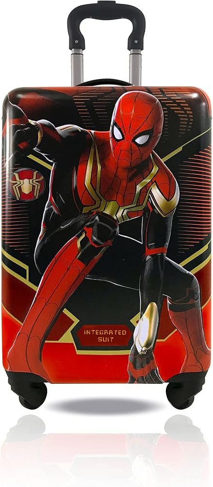 Fast Forward 20 Inches Spiderman Suitcase For Kids - Hard Sided Tween Spinner Travel Trolley Kids... | Amazon (US)