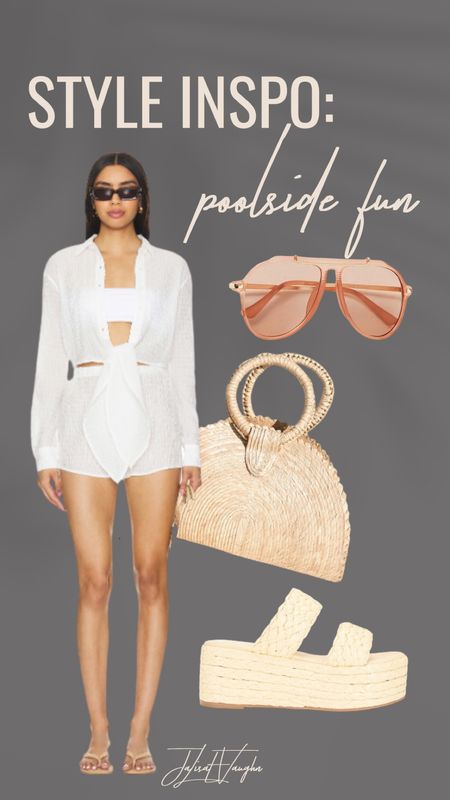 What I would wear for a cute but simple pool look! This white romper is a perfect pool piece! 

#LTKStyleTip #LTKFindsUnder100 #LTKSeasonal