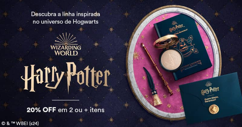 Prepare-se para embarcar em uma jornada extraordinária ao mundo da beleza com a collab Harry Pot... | QuemDisseBerenice (BR)