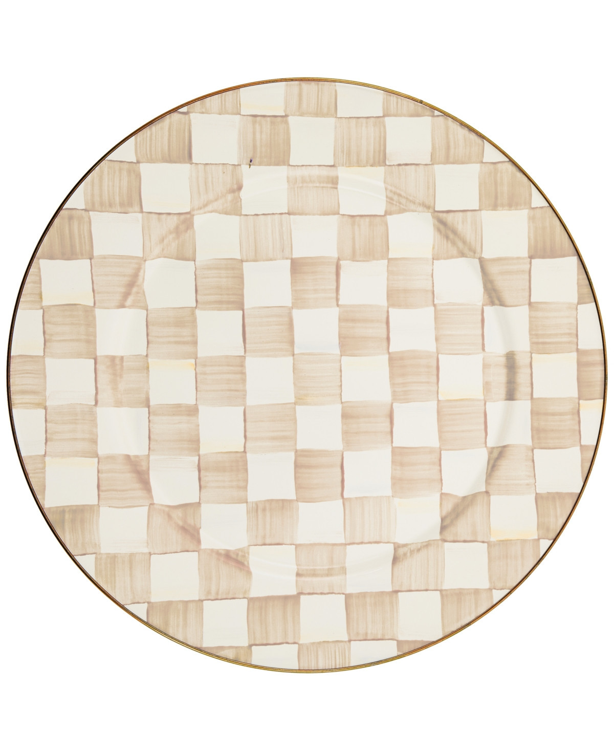 Mackenzie-Childs Mocha Check Serving Platter - Mocha | Macy's