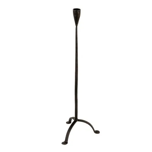 Storied Home 20""H Hand-Forged Cast Metal Footed Taper Holder, Black at Nordstrom | Nordstrom