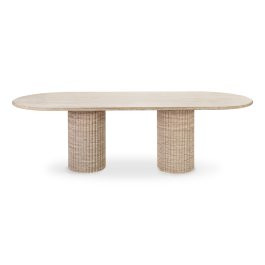 Cava Fluted Oval Dining Table | Eternity Modern