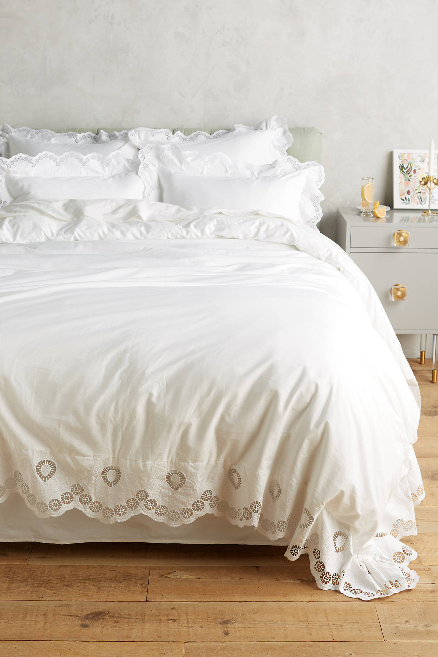 Eyelet Embroidered Duvet | Anthropologie (US)