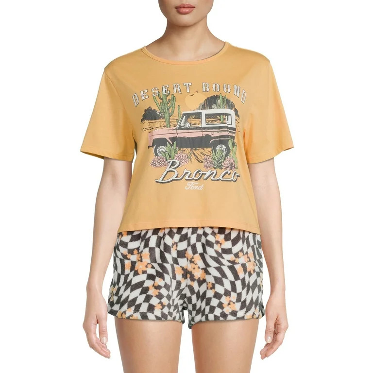 Ford Bronco Tee and Woobie Shorts Set, 2-Piece | Walmart (US)