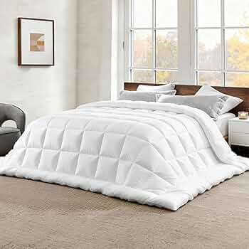 Bedsure Comforter Duvet Insert - Quilted Comforters Oversize Queen Size, All Season Duvet, Gentle... | Amazon (US)