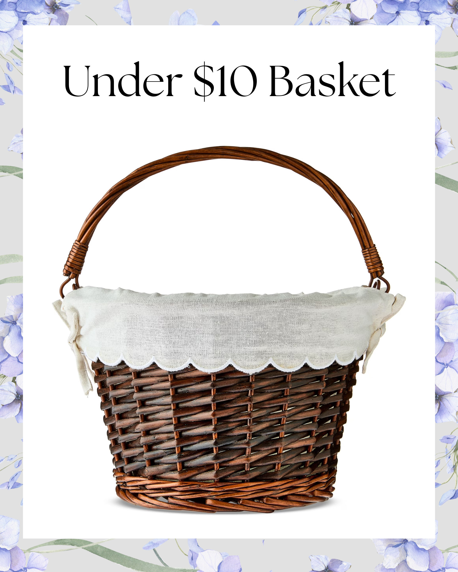 Beautiful Easter Basket Under $10

Shared the $29 customized liner I ordered - and I had separate eyelet ruffle trim added onto the liner 

 #LTKSeasonal #LTKBaby #LTKKids
