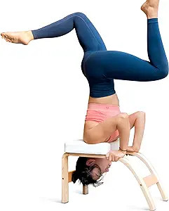 THUNDESK Yoga Inversion Bench Headstand Prop Upside Down Chair for Balance Training Core Strength... | Amazon (US)