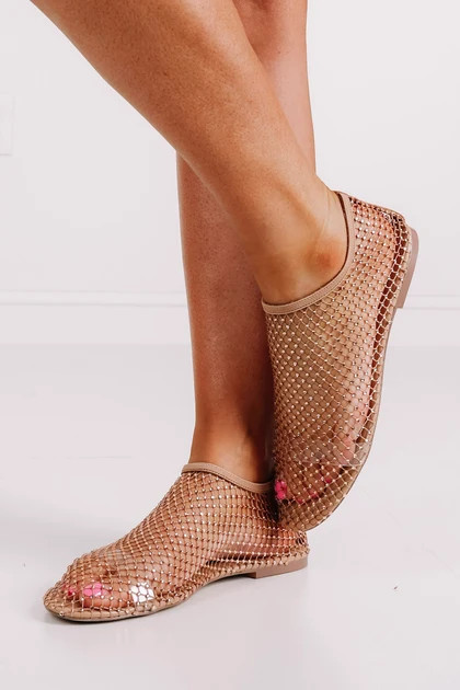 Steve Madden Mino Blush Rhinestone Ballet Flats | The Willow Tree