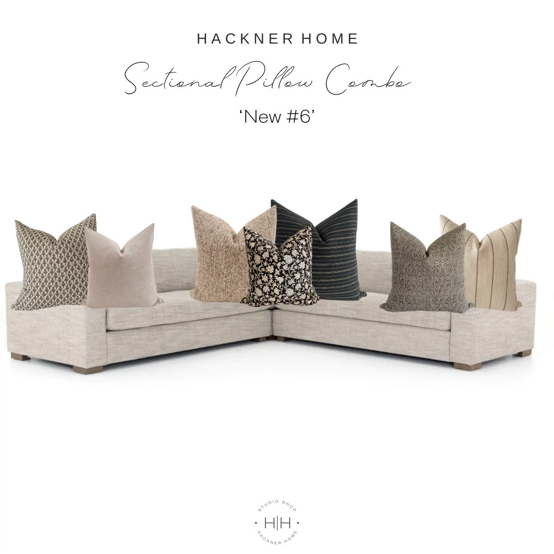 Sectional Pillow Combo NEW #6 | Hackner Home (US)