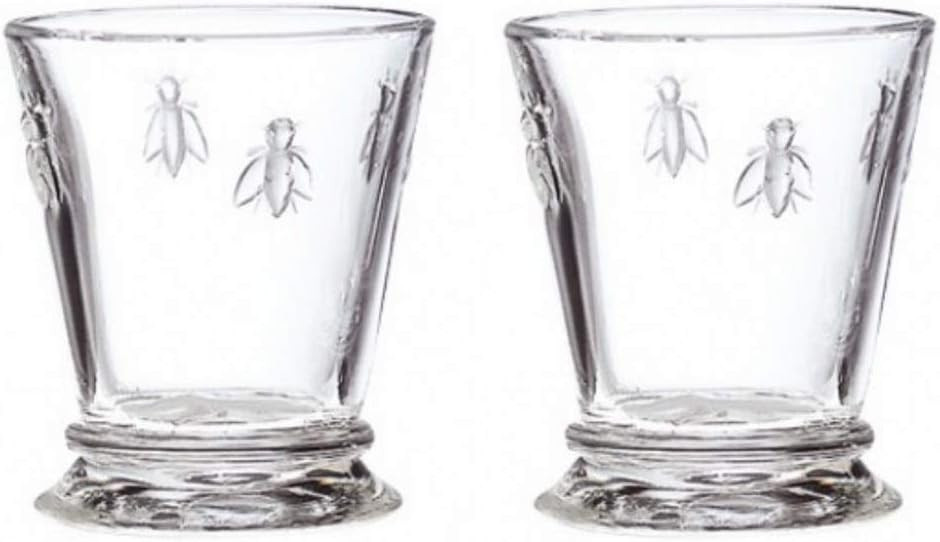 La Rochère La Rochere 10oz Glass Tumbler Set of 2 Bee Tumbler, 9 oz | Amazon (US)