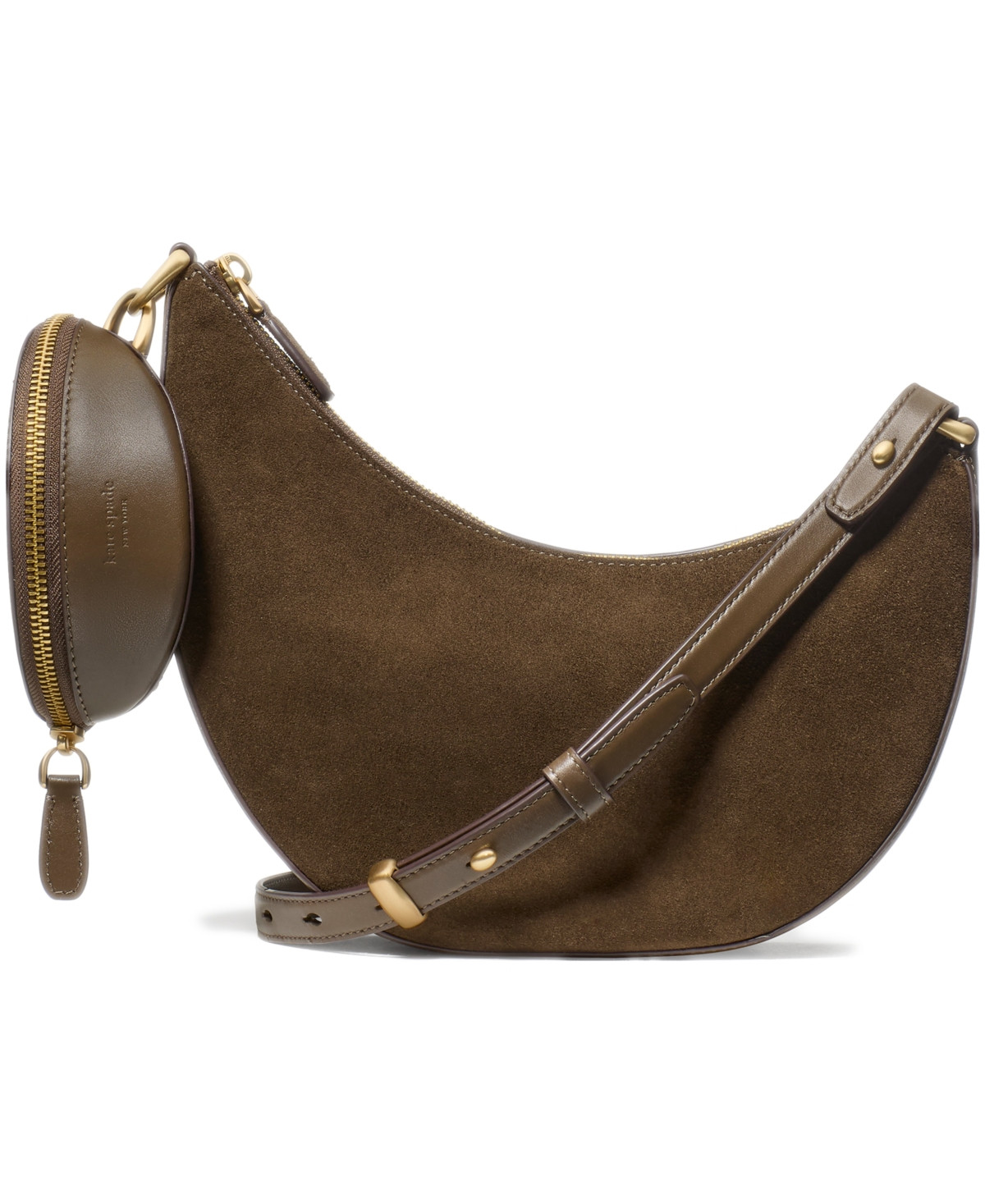 kate spade new york Duo Suede Crossbody Bag - Burnt Sage | Macy's