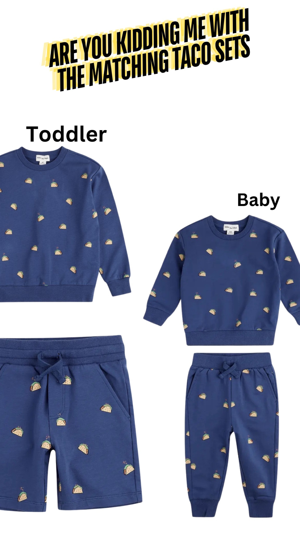 These baby and toddler matching taco sets were so cute and soft! Kinda regret passing these up 🙃😅

#LTKKids #LTKxNSale #LTKBaby
