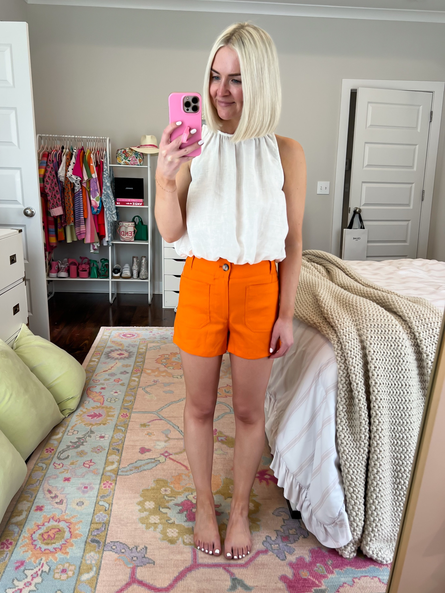 20% OFF
Orange Colette shorts
Size: 24 

#LTKSaleAlert #LTKSummerSales