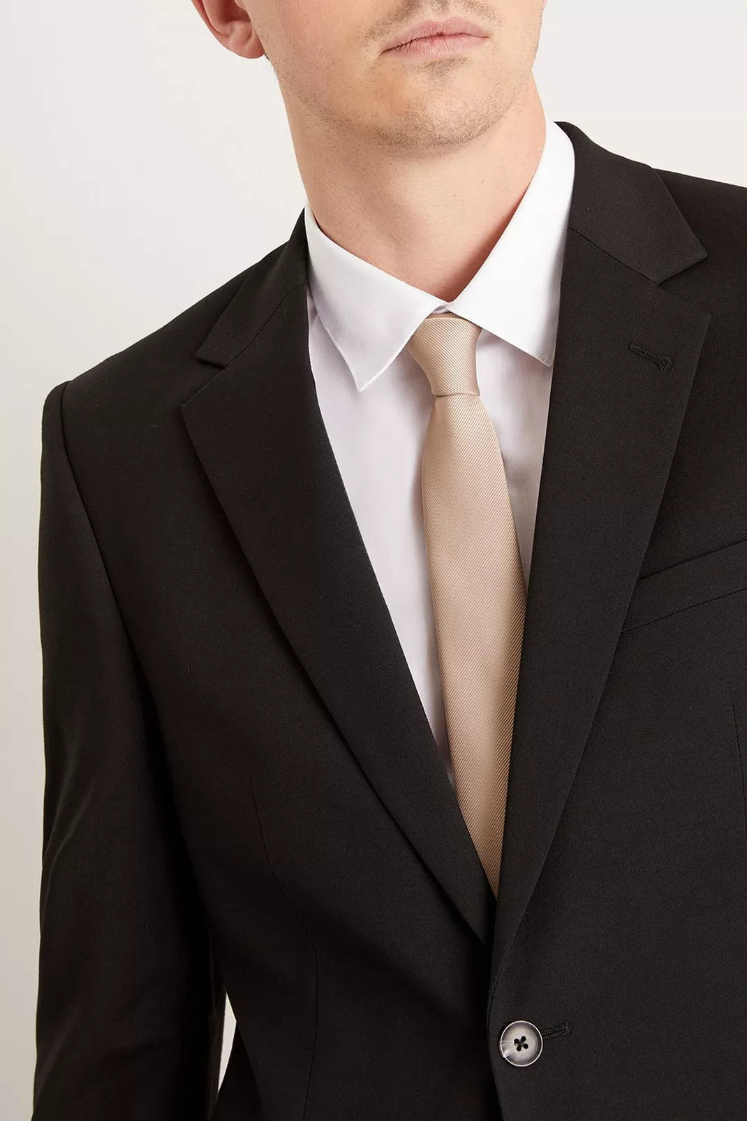 Buy Slim Champagne Tie for GBP 16.00 | Burton UK | Burton UK