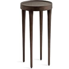 Kate and Laurel Rava Modern Metal Round Drink Table, 10 x 10 x 21, Bronze, Cast Aluminum Accent T... | Amazon (US)