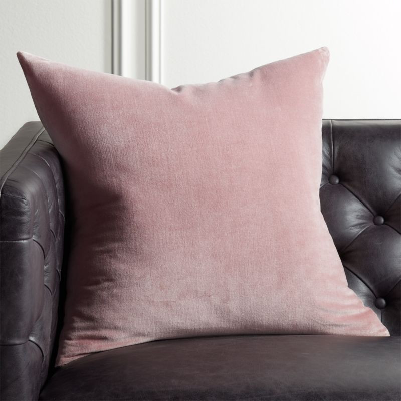 23" Leisure Dusty Orchid Pillow with Down-Alternative InsertCB2 Exclusive In stock and ready to s... | CB2