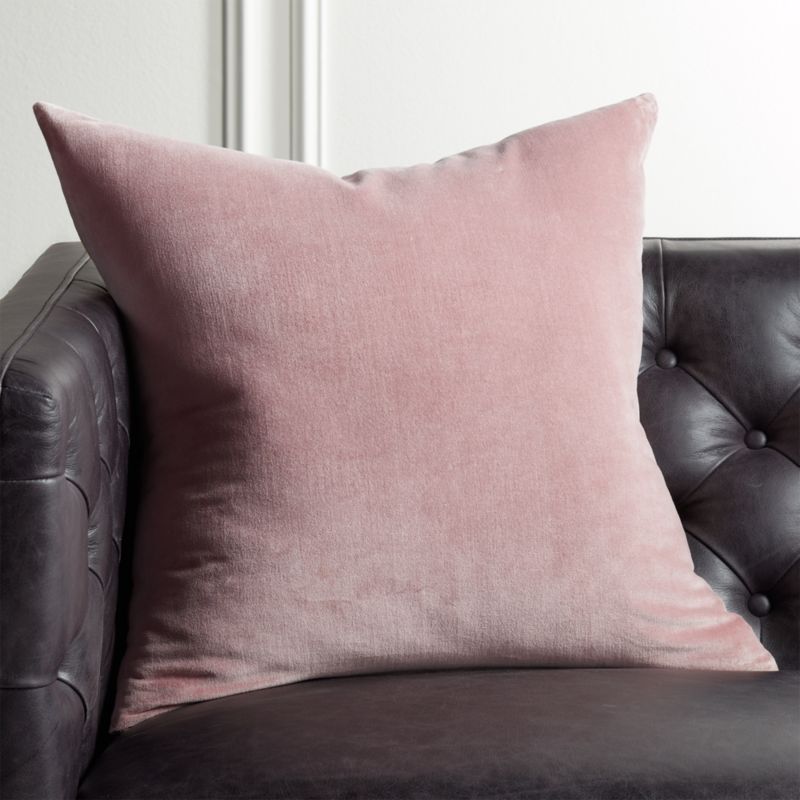 23" Leisure Dusty Orchid Pillow with Down-Alternative Insert + Reviews | CB2 | CB2