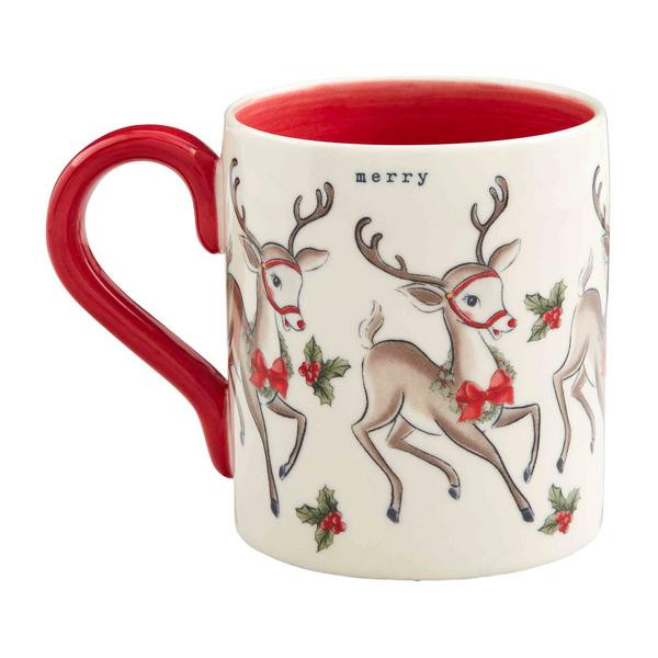 Vintage reindeer mug | Mud Pie