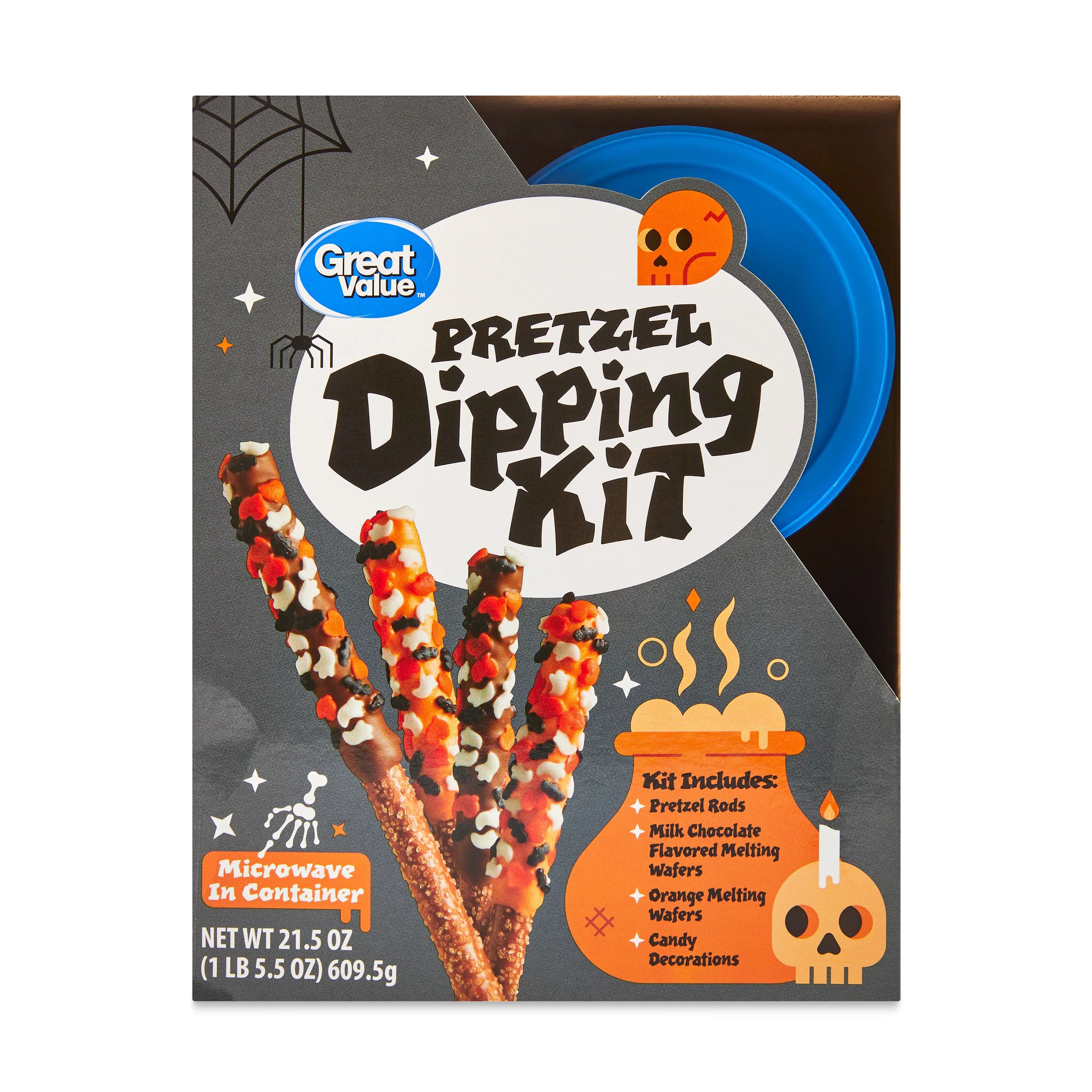 Great Value Pretzel Dipping Kit, Orange, 21.5 oz - Walmart.com | Walmart (US)