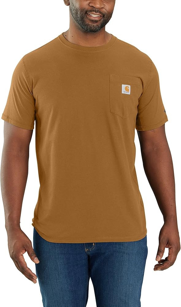 Carhartt Men's Force Relaxed Fit Midweight Short-Sleeve Pocket T-Shirt | Amazon (US)