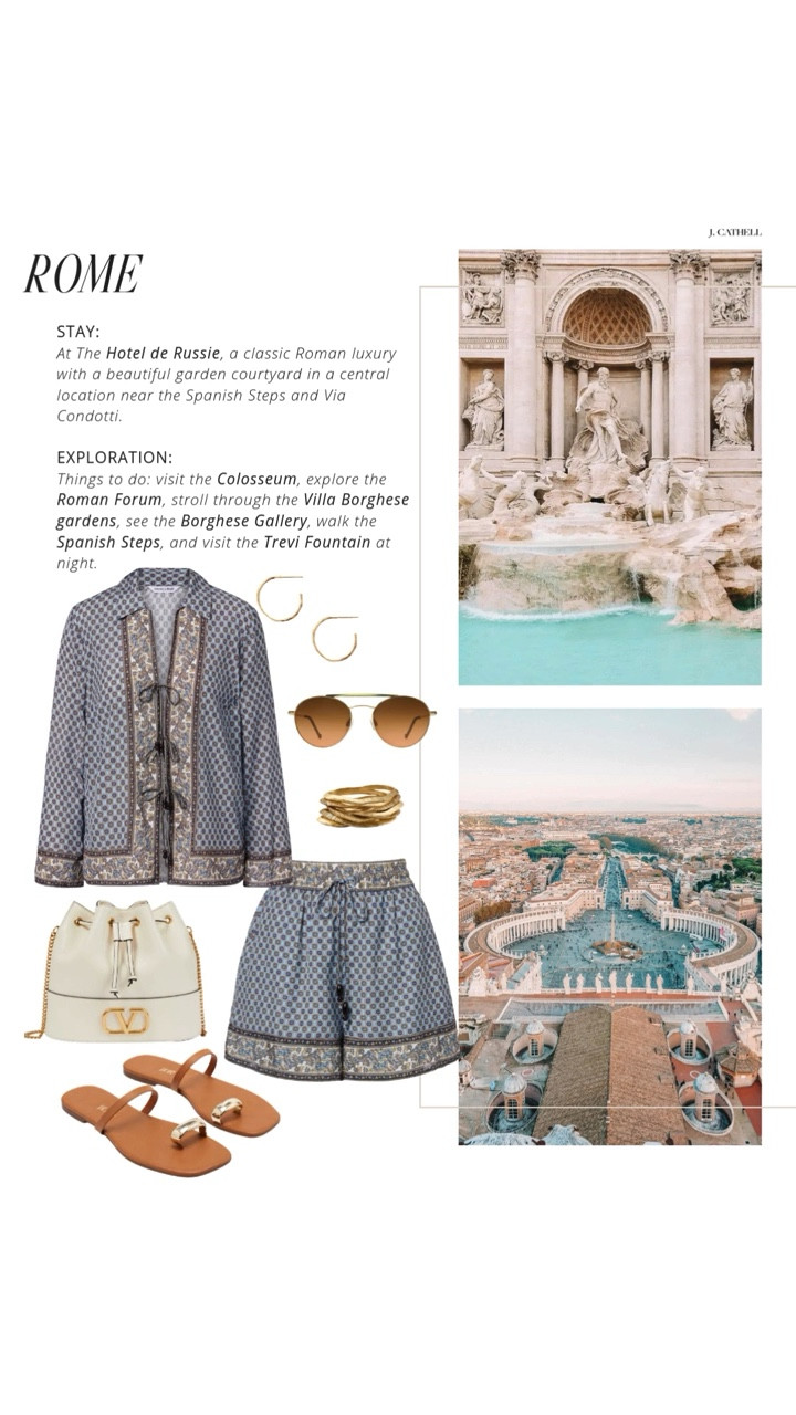 Italy, beautifully done 🇮🇹✨

If Italy is on your travel list, this 7-day itinerary through Rome, Florence, and the Tuscan countryside is the route I recommend again and again. It blends iconic history, incredible art and fashion, and vineyard-covered landscapes — all paced in a way that lets you actually enjoy it.

Think long lunches, sunset walks, beautiful hotels, and unforgettable wine. It’s Italy experienced slowly and intentionally — whether it’s your first trip or your fifth.

Sharing the looks I’d pack for this itinerary — polished travel sets, chic walking shoes for cobblestone streets, breezy dresses for Tuscany, and effortless pieces for evenings out. Save for future travel plans and tap to shop. ✨#ItalyTravel #RomeStyle #FlorenceStyle #TuscanStyle #TravelWardrobe #EuroSummer #LTKFinds 

 

#LTKTravel #LTKootd #LTKOver40 #LTKTravel